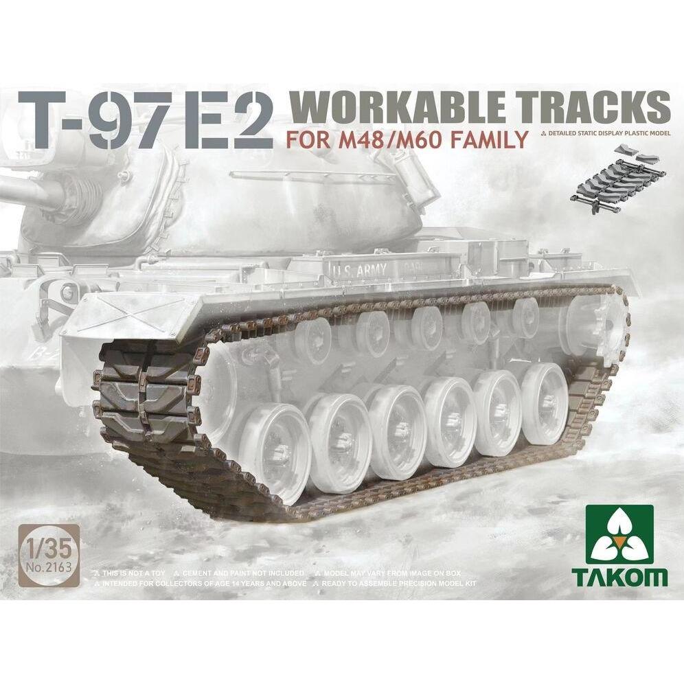 Takom T-97E2 WORKABLE TRACKS FOR M48/M60 FAMILY