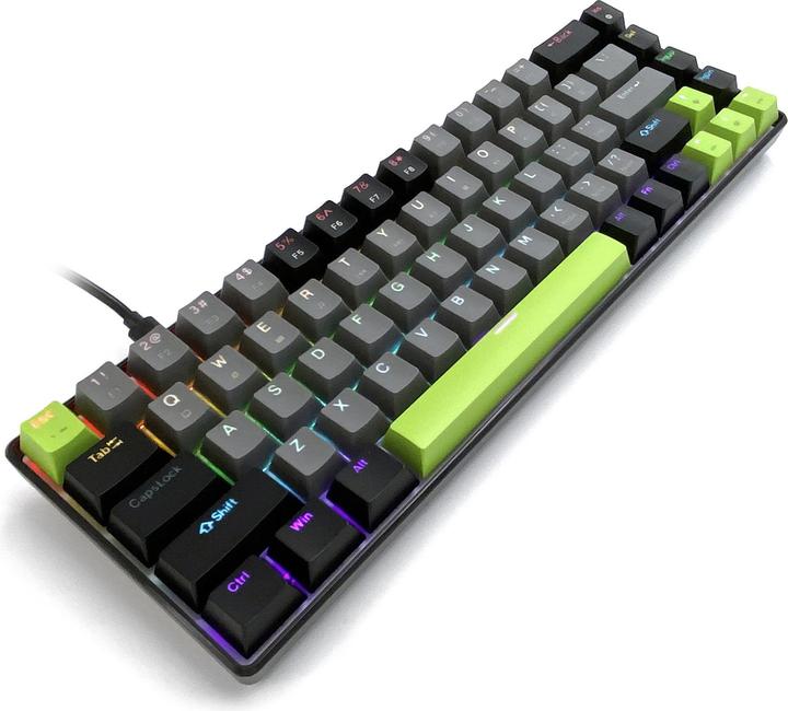 Actual product image Media-Tech Mechanische Tastatur 60% RED CORE MX60 MT1260 (US, Cable)