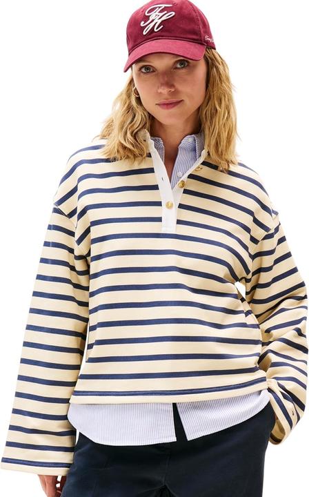 Produktbild Tommy Hilfiger Gold Button Rugby Terry Sweatshirt Pullover (XXL)