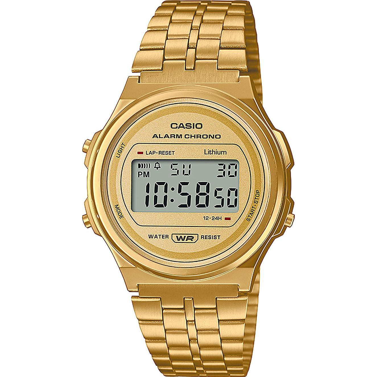 Casio Oro Logio Da Polso, Vintage Round, (Orologio Digitale)
