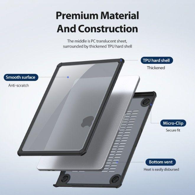 Immagine prodotto Dux Ducis - LCGH Series - MacBook Pro 16" (2019/2021/2023/2024) - Black (16", Apple)