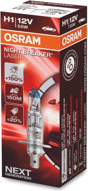 Actual product image Osram Night Breaker Laser (H1)