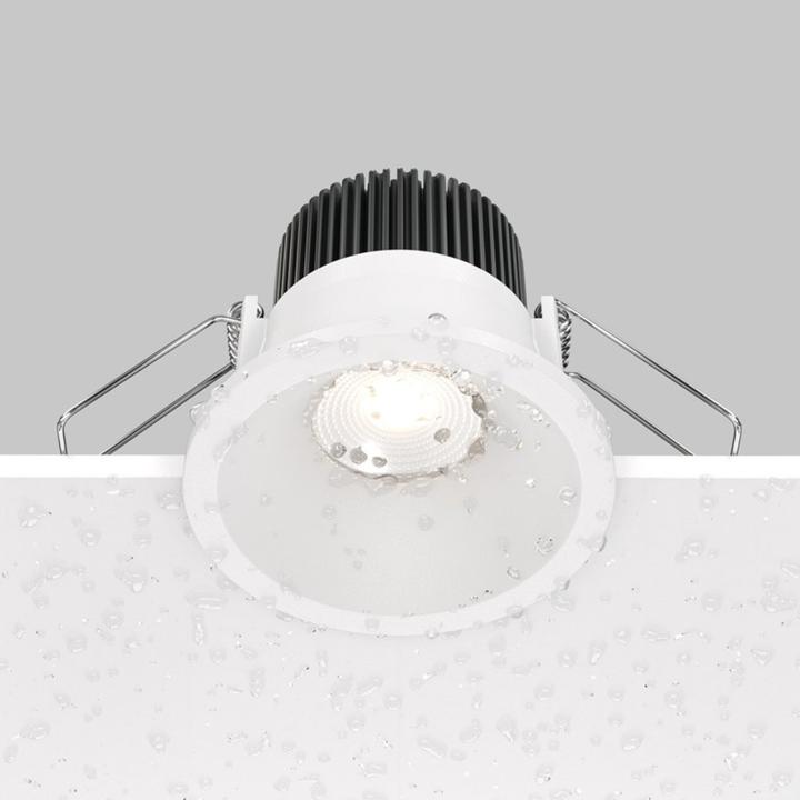 Actual product image Maytoni Zoom LED downlight, recessed light 6W dimmable white IP65 90Ra Ø6mm neutral white (440 lm)