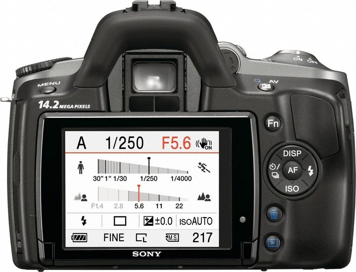 Produktbild Sony Alpha 380, SLR, 14 Mpixel, LiveView, Body