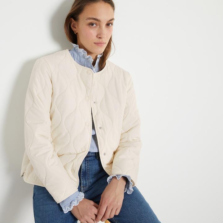 Image du produit La Redoute Collections Veste matelassée Light avec boutons-pression (48)