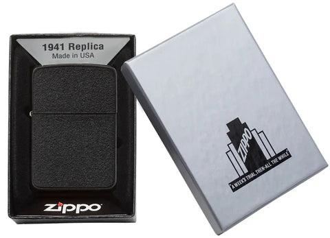Actual product image Zippo Replica 1941 Black Crackle