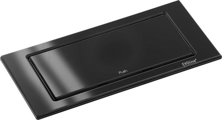 Productafbeelding Schulte Elektrotechniek Stopcontactelement EVOLINE Backflip glas zwart, 2 stopcontacten, 1 USB type C