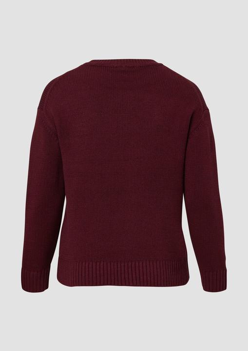 Produktbild s.Oliver Strickpullover Strickpullover aus weicher Baumwollmischung (46)