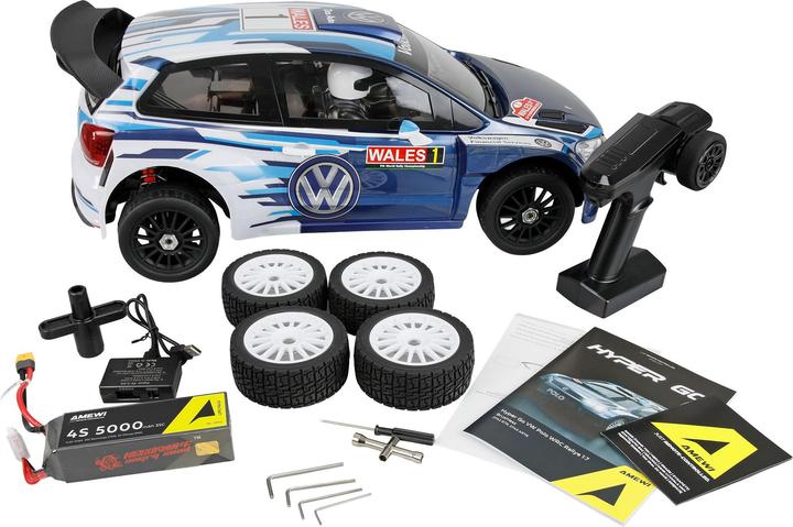 Produktbild Amewi Hyper Go VW Polo WRC Rallye brushless 4WD 1:7 RTR (RTR Ready-to-Run)