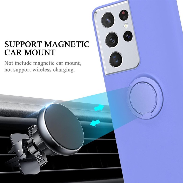 Actual product image Cadorabo TPU Liquid Ring Silicone Case Cover (Samsung Galaxy S21 Ultra)