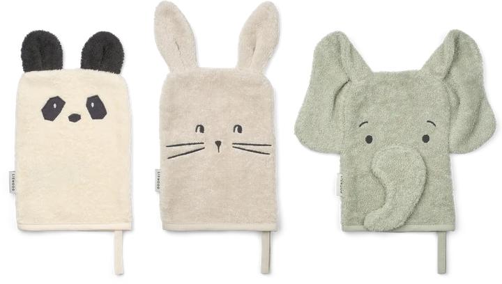 Liewood Waschlappen 3er Set Sylvester Dove Mix