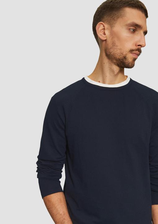 Produktbild s.Oliver Strickpullover Feinstrickpullover mit Raglanärmeln (L, M)