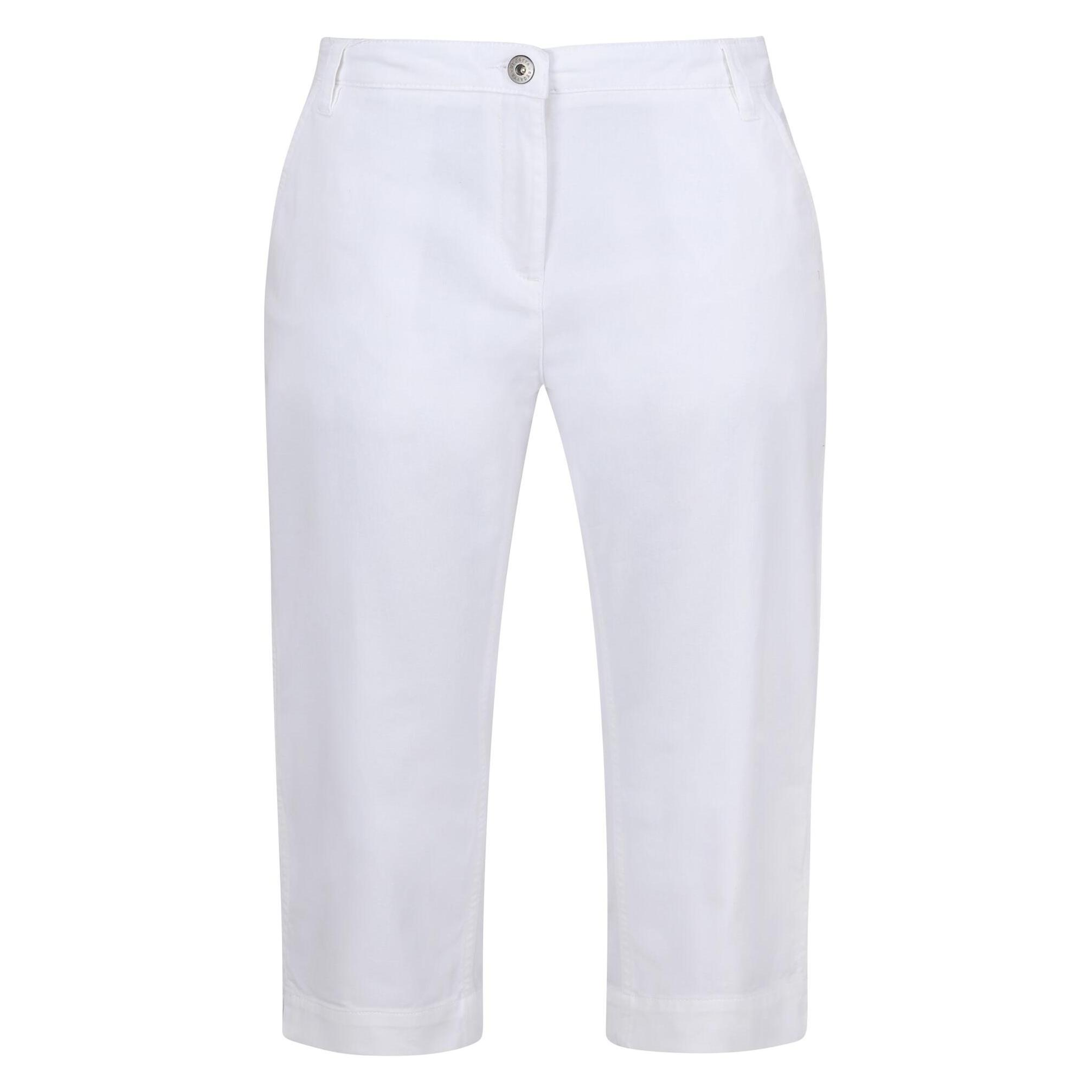 Regatta, Damen, Hosen, Bayletta Capri, Weiss, (38)