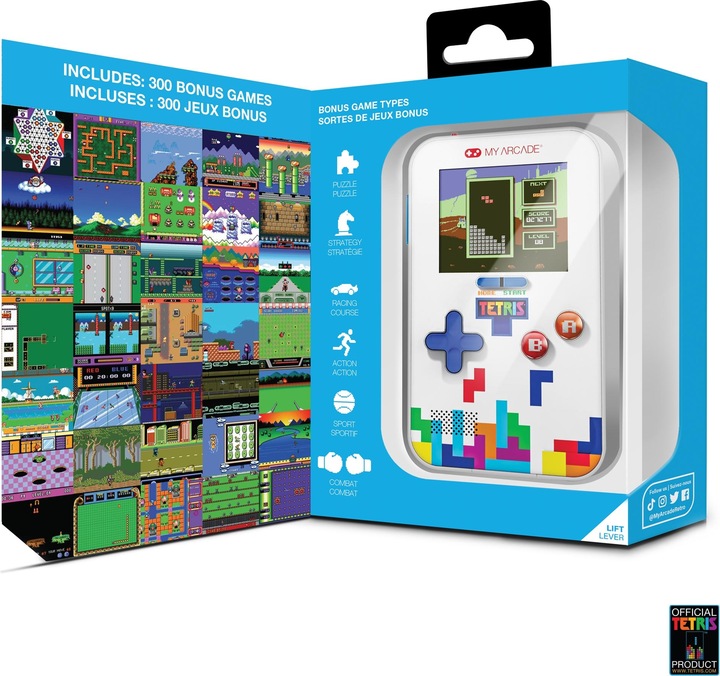 Produktbild MyArcade My Arcade DGUNL-7029 Tetris Go Gamer Classic Handheld Portable Video Game System (301 GAMES IN 1)