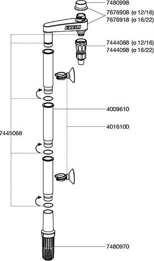 Produktbild Eheim Installations Set 1 (Aussenfilter, Salzwasser, Süsswasser)
