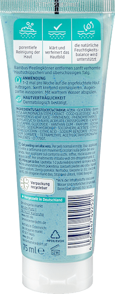 Actual product image dm Balea Peeling gel (Exfoliation, 75 ml)