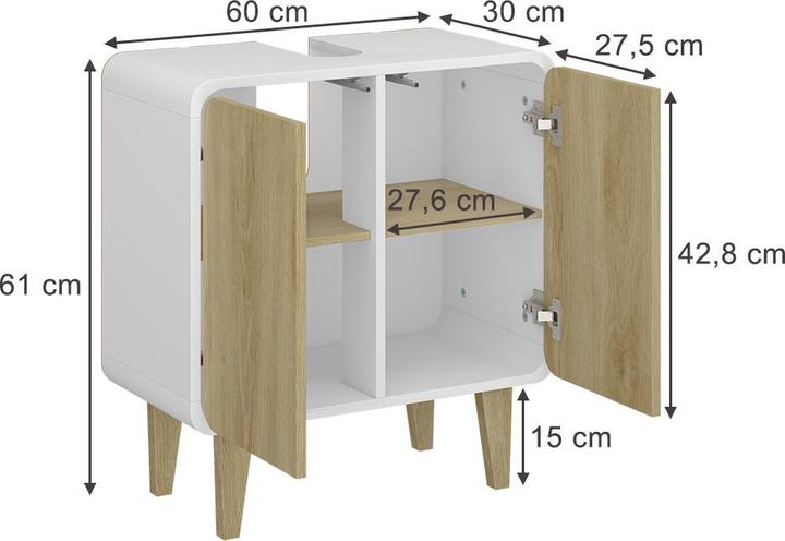 Actual product image Vicco Arla (60 x 30 x 61 cm)