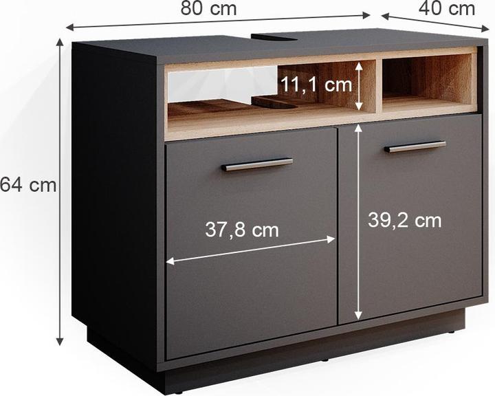 Actual product image Vicco Beatrice (80 x 40 x 64 cm)