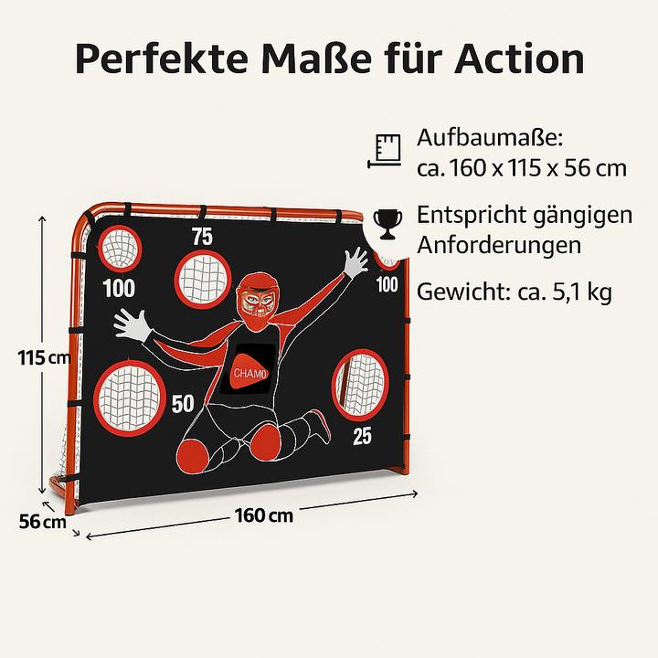 Produktbild Hudora Unihockeytor mit Torwand
