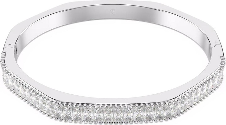 Produktbild Swarovski Matrix Armreif Baguette Schliff Weiss (18.50 cm, Swarovski Metall)