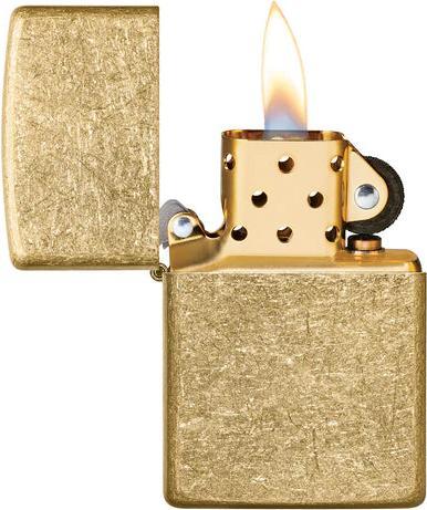 Actual product image Zippo Tumbled Brass