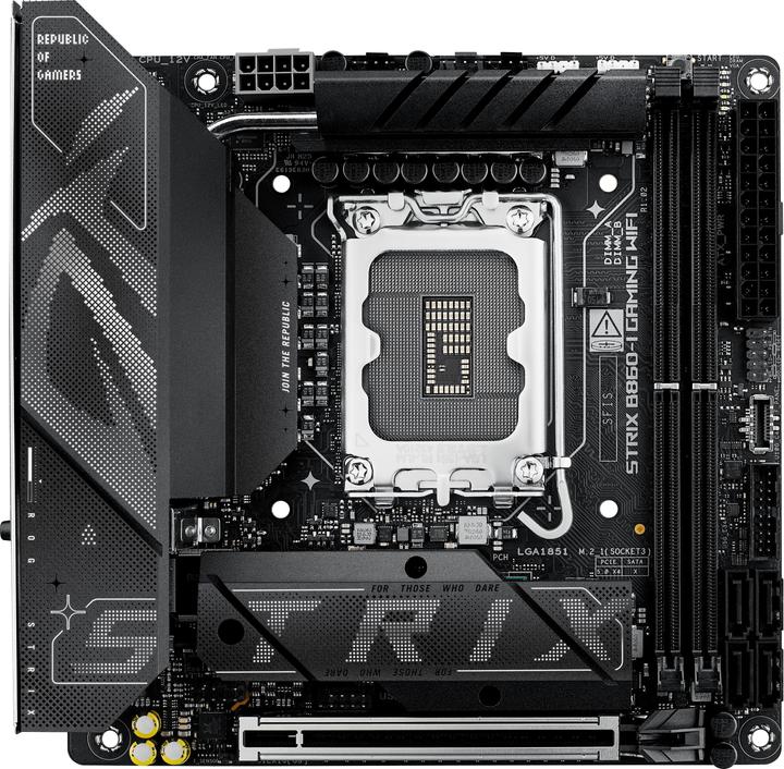 Produktbild ASUS ROG STRIX B860-I GAMING WIFI (LGA 1851, Intel B860, Mini-ITX)