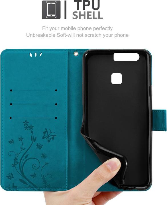 Produktbild Cadorabo Flower Book Cover (Huawei P9)