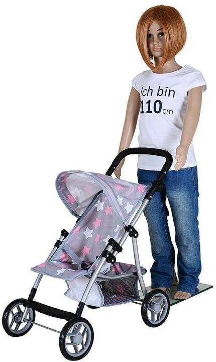 Actual product image Knorrtoys Puppenbuggy Liba Star Grey Pink
