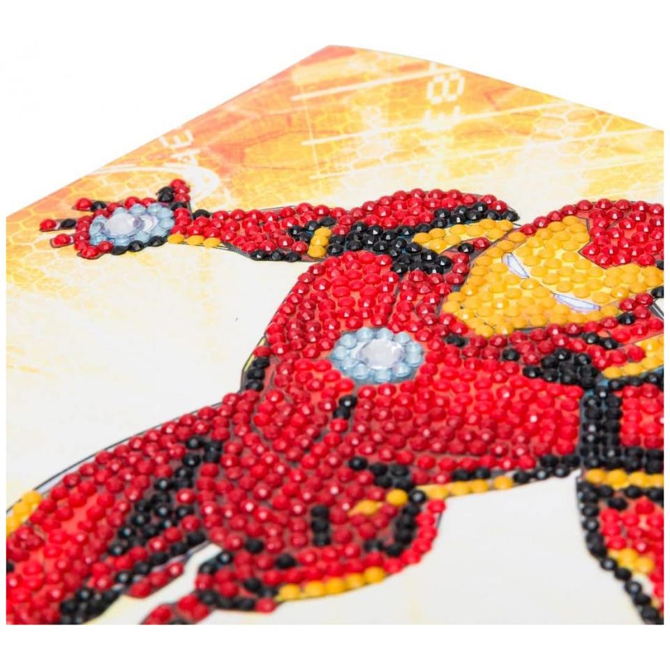 Thumbnail - Craft Buddy Ironman, Karte 18x18cm Crystal Art