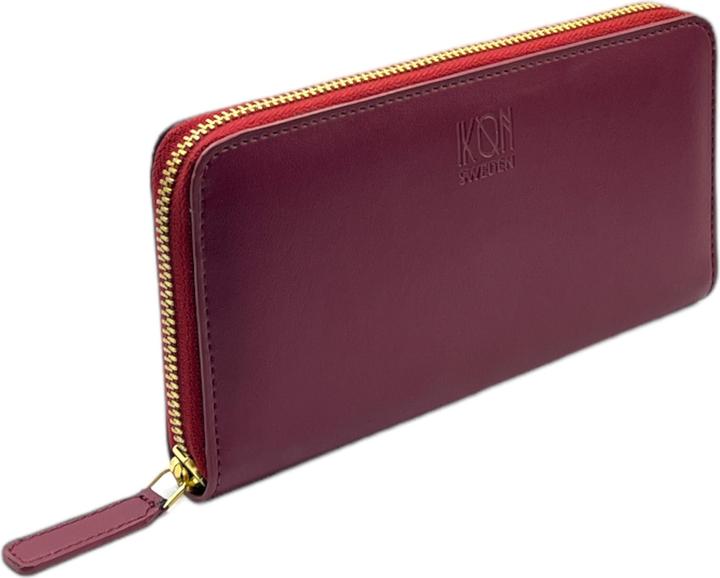 Actual product image Ikon Sweden Kivik apple leather zip wallet large