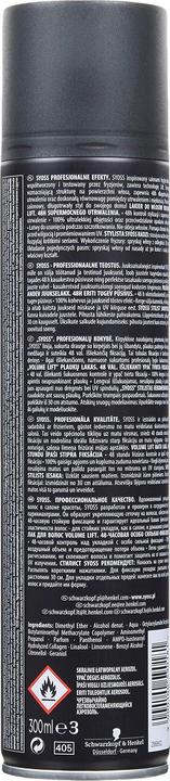 Produktbild Syoss Volume Lift Hairspray Hairspray Extra Strong 300Ml Hairspray (300 ml)