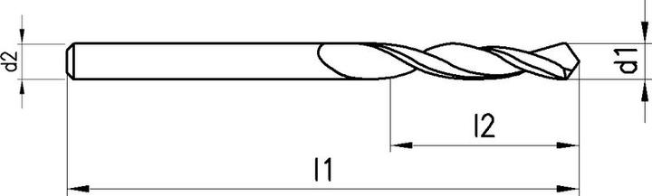 Actual product image Futuro BRW Solid carbide micro drill (5.8 mm)