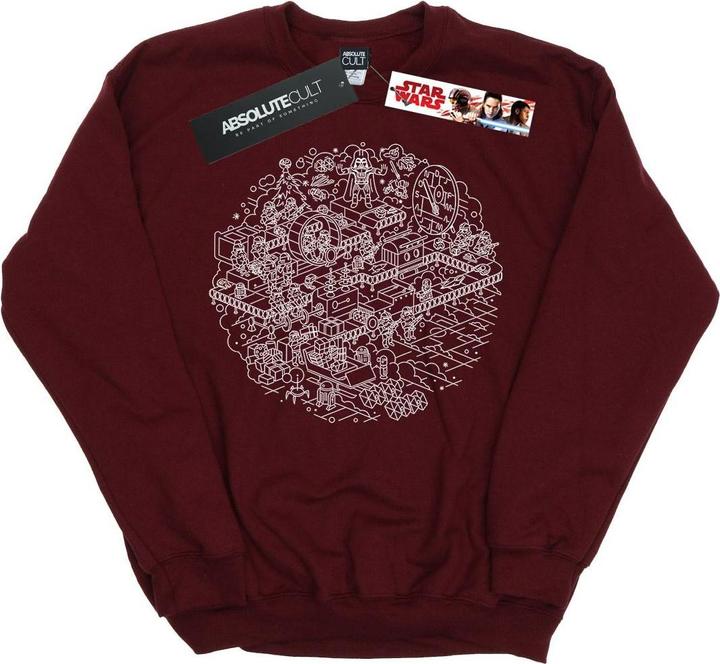 Produktbild Star Wars Christmas Death Star Sweatshirt Mädchen (140, 146)