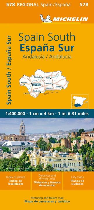 Michelin Spain, Andalucia Map
