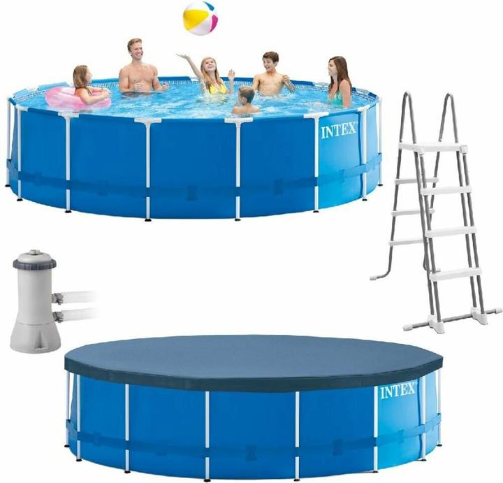 Produktbild Intex Metal Frame Pool Komplett Set (457 x 122 cm)