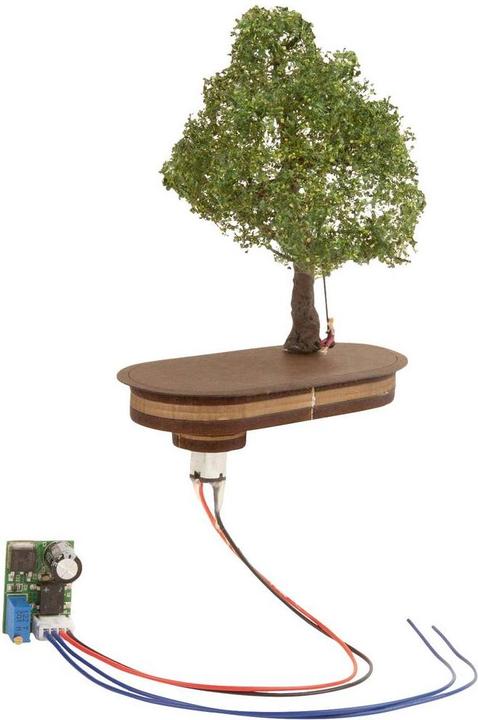 Actual product image Noch TT micro motion tree with swing 12 cm high