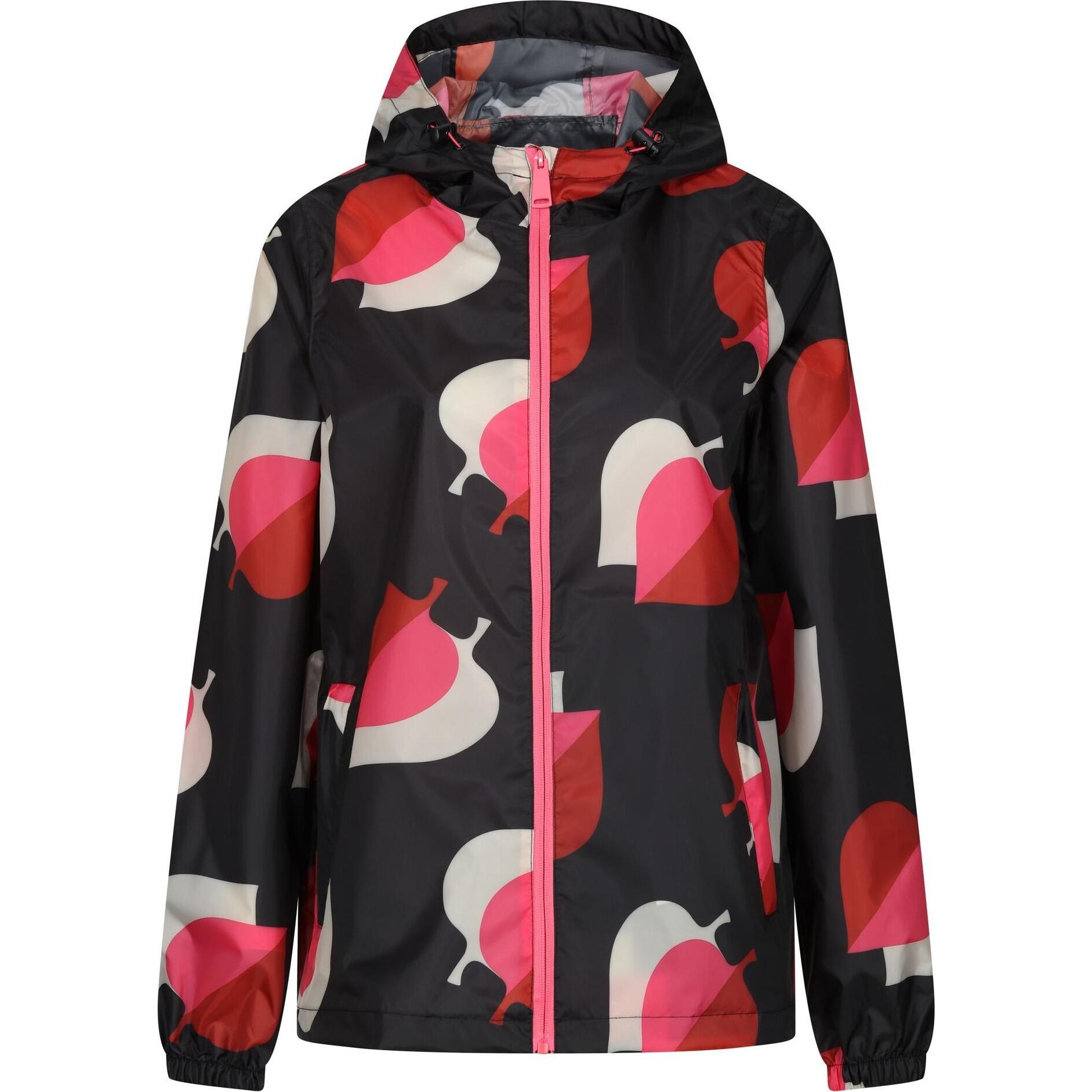 Regatta, Damen, Skijacke, Orla Kiely PackIt Leaves Wasserdichte Jacke (38 D), Rosa, 38 D