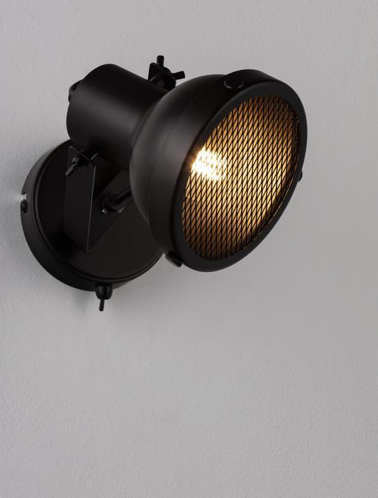 Productafbeelding Nova Luce RUVI wandlamp E14 zwart 12x18x12cm dimbaar 9624102 (E14)