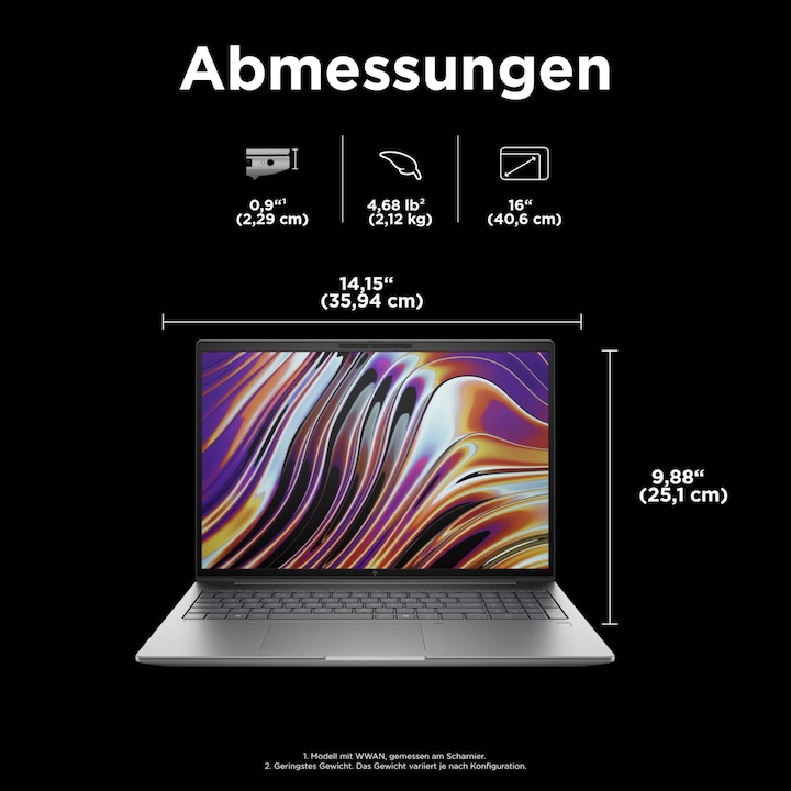 Produktbild HP ZBook Power G11 (16", AMD Ryzen 7 8840HS, 32 GB, 1000 GB, DE)