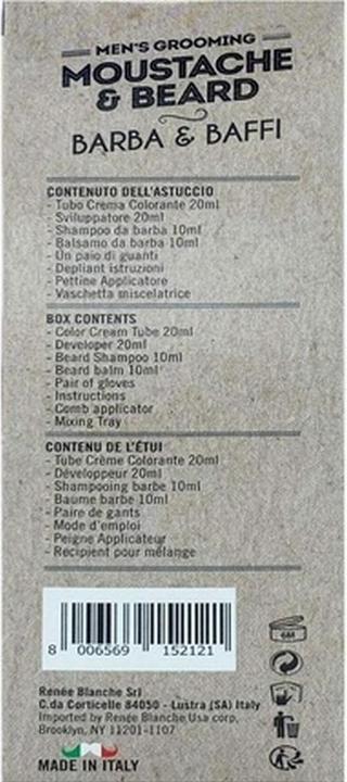 Immagine prodotto Renée Blanche Colorazione per barba e baffi marrone chiaro per uomo
