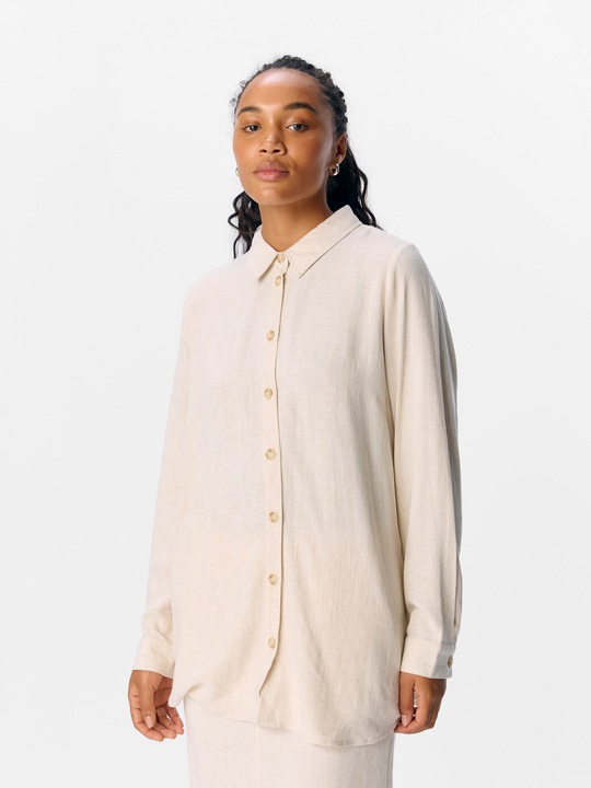 Image du produit Object Chemise en lin mélangé (42)