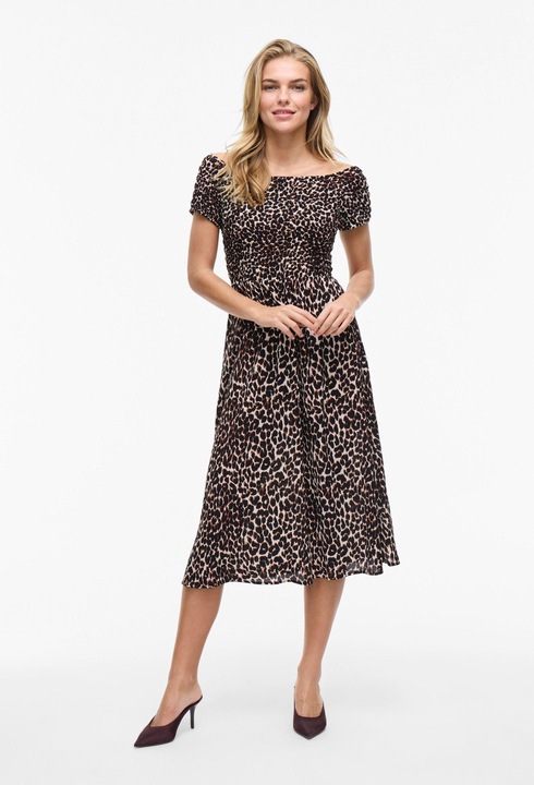Produktbild Vila VIRITA Midi Gesmoktes Kleid (42)