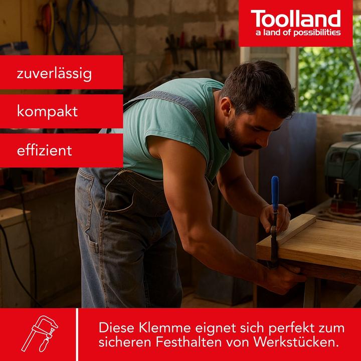 Produktbild Velleman SCHRAUBZWINGE 100 mm x 50 mm (100 mm)