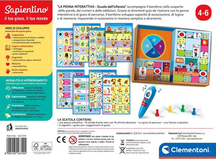 Image du produit Clementoni Sapientino - Penna Interattiva Scuola dell'Infanzia (Italien)