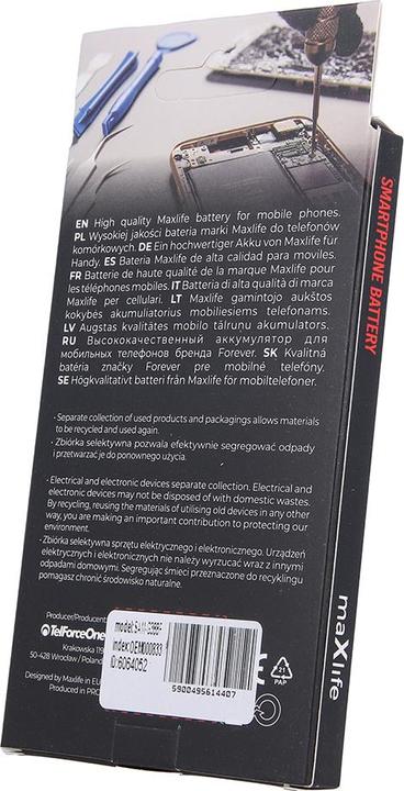 Image du produit Maxlife batterie pour Samsung Galaxy Xcover 3 G388F EB-BG388BBE 2200mAh (Batterie)
