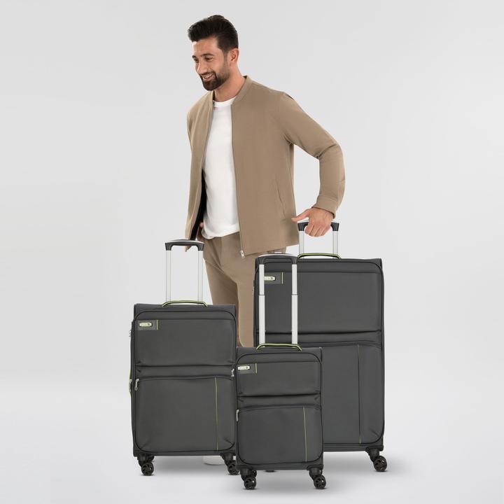 Actual product image D&N Travel Line 6704 4-wheel suitcase set 3 pcs. (208 l)