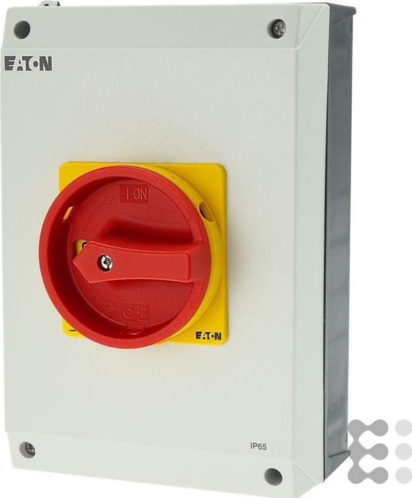 Eaton Sicherheitsschalter 3 Polig + N, 63 A P3, Rot