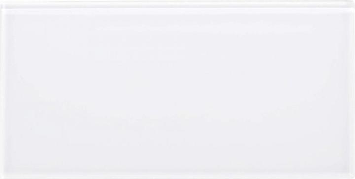 Trenddeko 3D Glass Tiles White (7.5 x 15 cm)