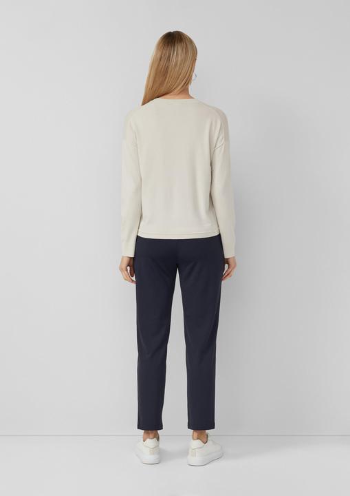 Produktbild s.Oliver Strickpullover Viskosemix-Strickpullover mit Rundhals und Tunnelzug (44)