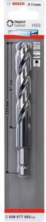 Produktbild Bosch Professional Zubehör HSS Spiralbohrer mit Sechskantschaft 10,0 mm (10 Millimeter)